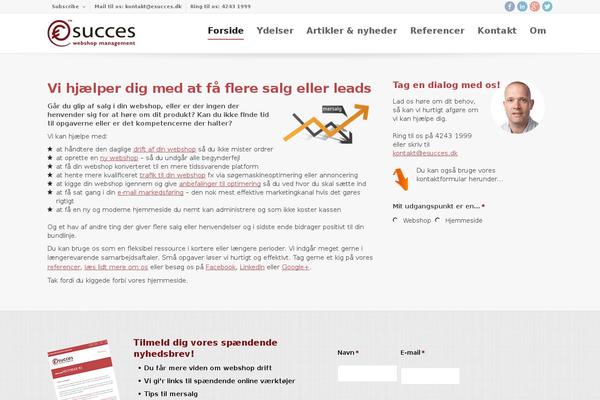 Total theme site design template sample