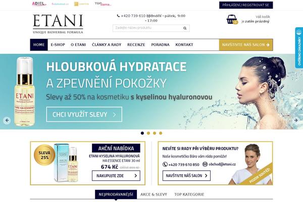 etani.cz site used Etani_eshop