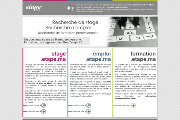 etape.ma site used Etape