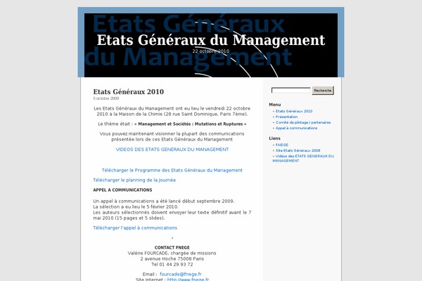 etatsgenerauxdumanagement.fr site used Default