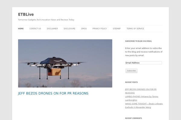 Twenty Twelve theme site design template sample