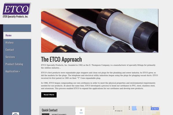 etcoproducts.com site used Wp-foundation