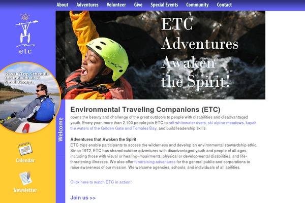 Etc theme site design template sample