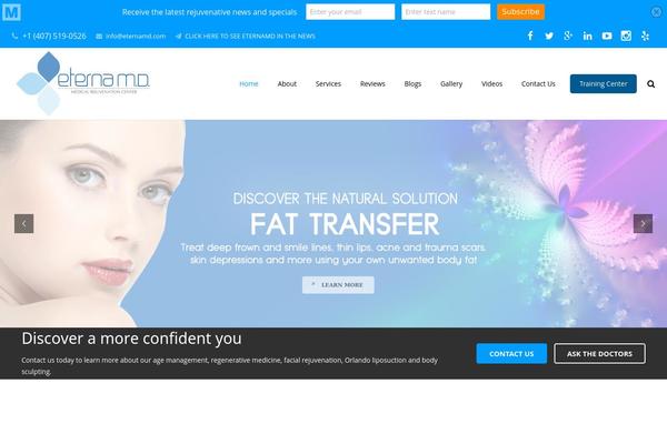 Impreza theme site design template sample