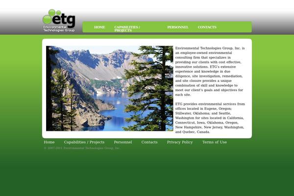 etgroupinc.com site used Etg