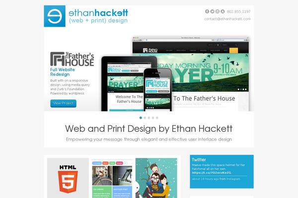 ethanhackett.com site used Ethanhackett