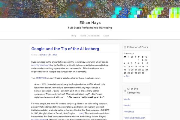 WordPress website example screenshot