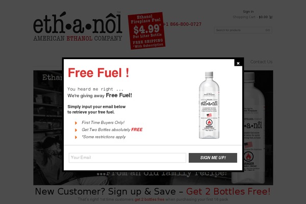 ethanolfireplacefuel.com site used Americanethanol