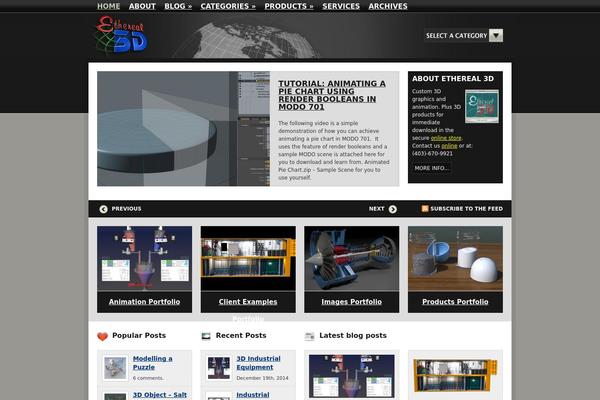 Aperture theme site design template sample