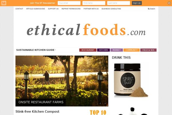 ethicalfoods.com site used Sharp-child