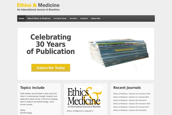 ethicsandmedicine.com site used Em_theme