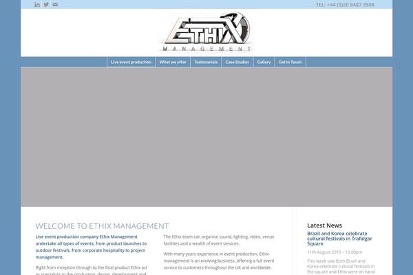 Enfold theme site design template sample