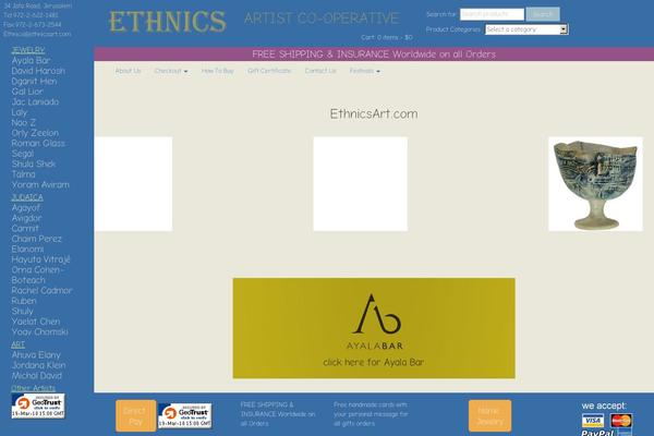 ethnicsart.com site used Ethnics