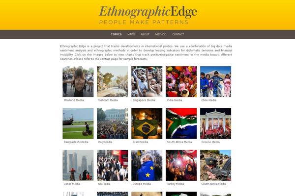 ethnographicedge.com site used Twentytwelve-ethnographic