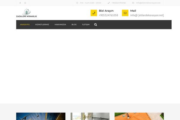 Constructo theme site design template sample