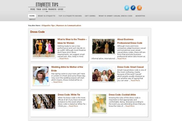 etiquette-tips.com site used Sohobox