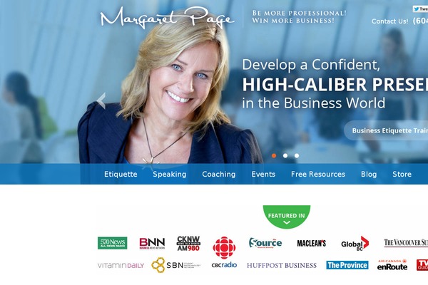 etiquettepage.com site used Margaret-page