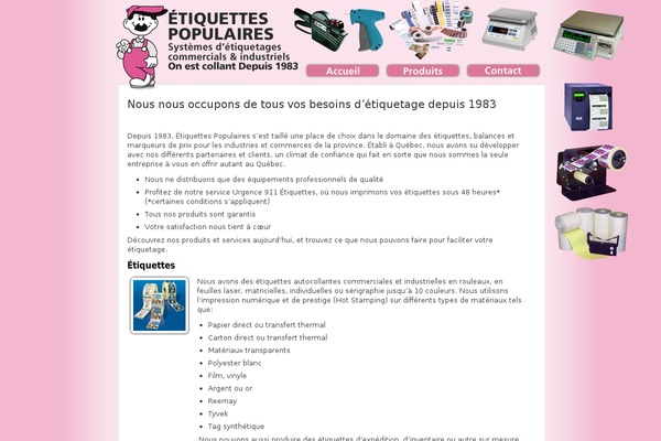 etiquettespopulaires.com site used Blank2l