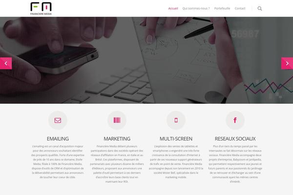 Salient theme site design template sample