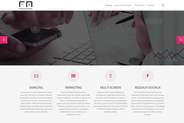 Salient theme site design template sample