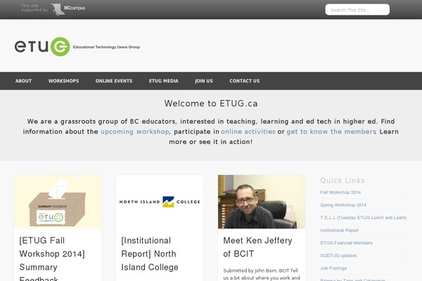 etug.ca site used Pinboard