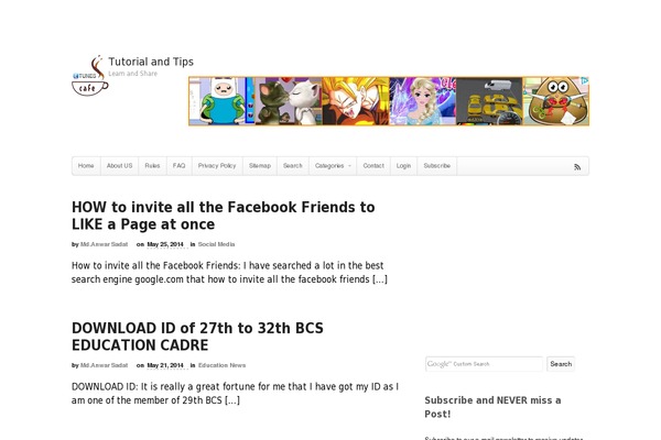 WordPress website example screenshot