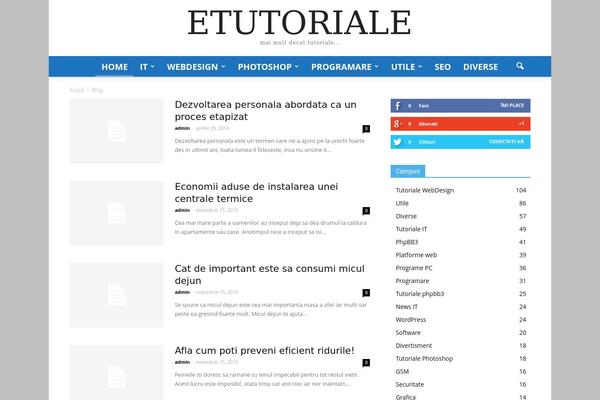 Newspaper theme site design template sample