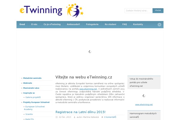 etwinning.cz site used Grand College