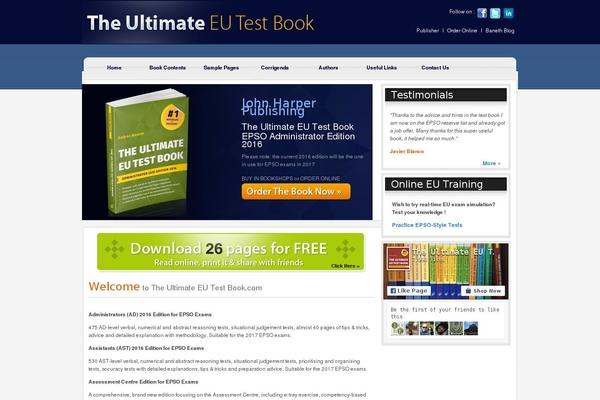 eu-testbook.com site used Twentyten_based