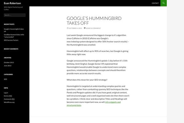 WordPress website example screenshot