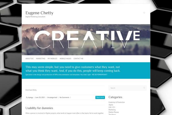 Attitude theme site design template sample