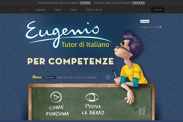 eugeniotutoritaliano.it site used Eugenio