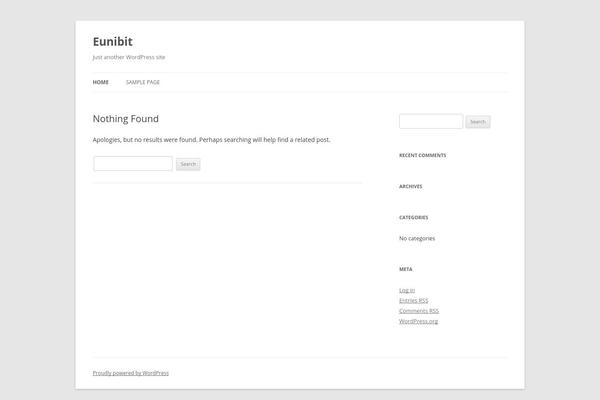 Twenty Twelve theme site design template sample