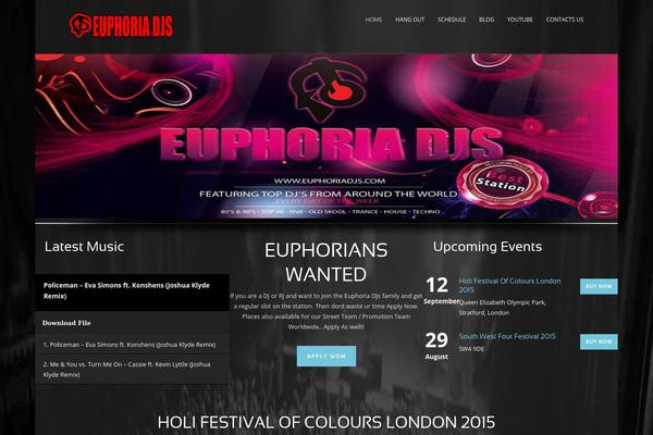 euphoriadjs.com site used Music Club 1.4