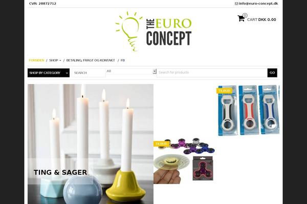 euro-concept.dk site used Ecommerce-store