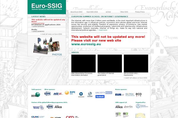 euro-ssig.eu site used Twentysixteen_eurossig