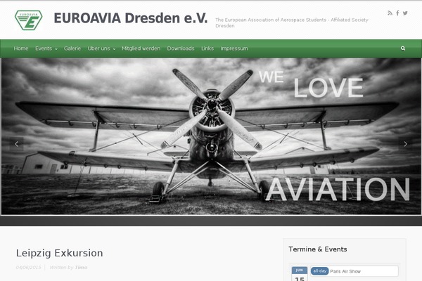 evolve theme site design template sample