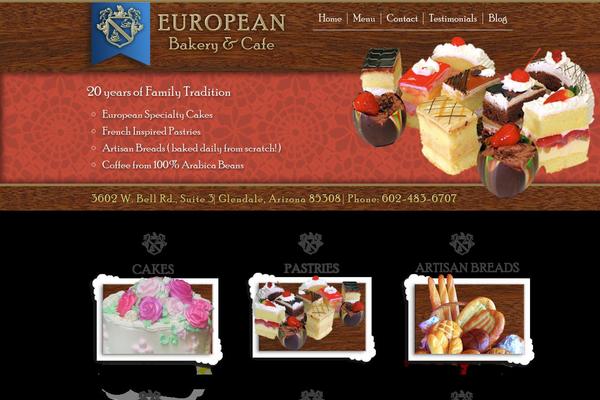 Euro theme site design template sample