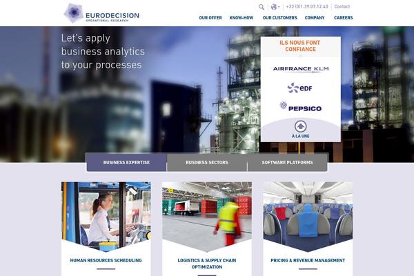 eurodecision.eu site used Eurodecision