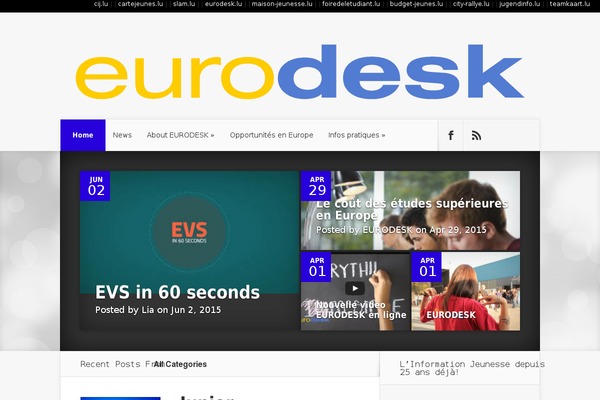 eurodesk.lu site used Eurodesk2021