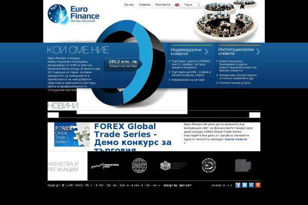eurofinance.bg site used Euro-finance