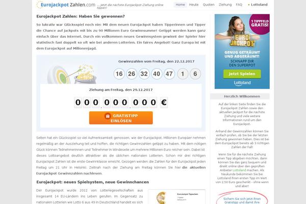 eurojackpotzahlen.com site used Iconic