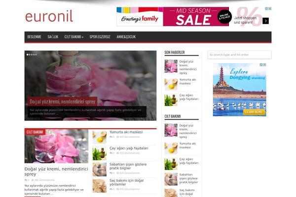 Jarida theme site design template sample