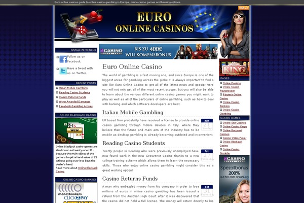 euroonlinecasino.com site used Newrouge