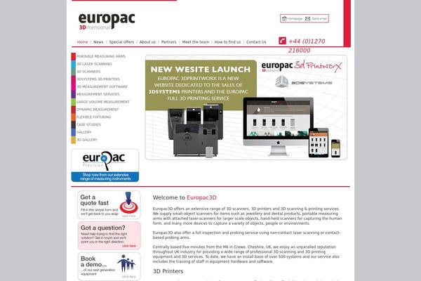 Europa theme site design template sample