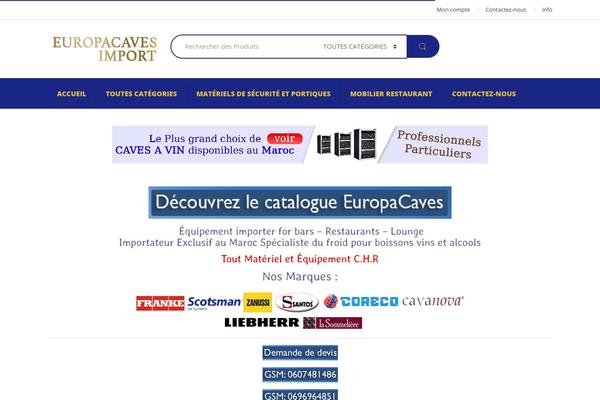 europacaves.com site used Electro