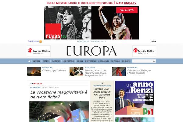 europa theme websites examples