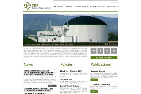 european-biogas.eu site used Eba