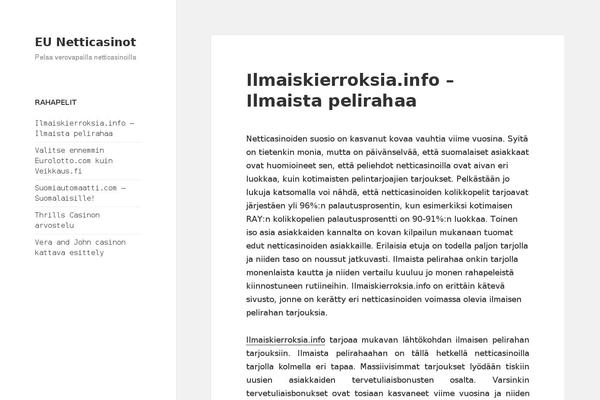 WordPress website example screenshot