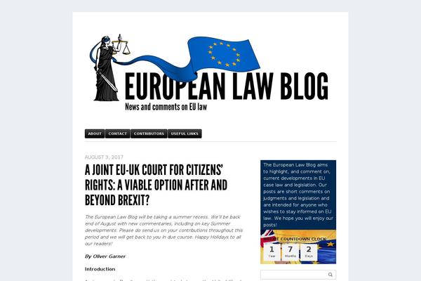 europeanlawblog.eu site used Elbtheme